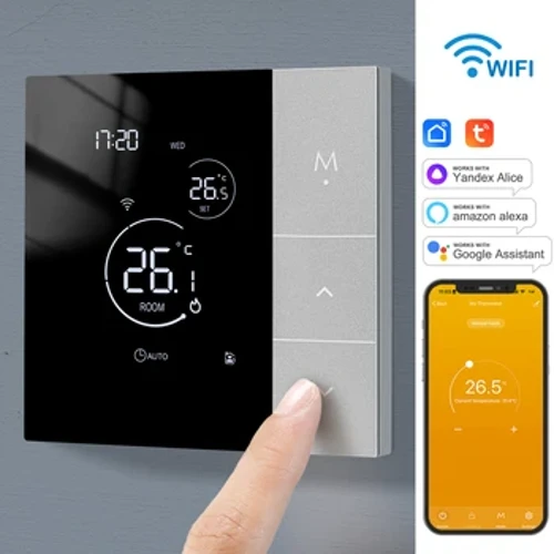 WiFi termostat s Tuya pametnim kućnim termoregulatorom za regulator temperature toplog električnog podnog grijanja i Alice Alexa
