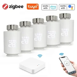 Tuya ZigBee Wifi Termostato Attuatore per Radiatore Smart TRV Valvola Termostatica Regolatore di Temperatura Supporto Alexa Google Home  #20