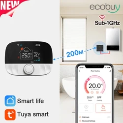 Termostat Tuya WiFi do ogrzewania podłogowego kocioł gazowy na wodę pokój w domu Tuya inteligentny programowalny regulator temperatury Alexa Alicelexa
