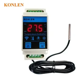 Tuya WIFI Temperatursensor Thermometer Regler Gefrierschrank Kühlschrank Heizung Thermostat Smart Life Aquarium Inkubator Temperaturlogger