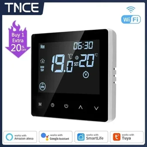 TNCE Tuya WIFI Thermostat Trydan Llawr Rheoli Gwresogi Tymheredd Rheolydd o Bell Ap bywyd craff Google Home Alexa Voice