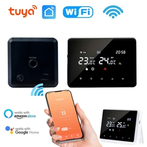 Rheolydd Tymheredd Thermostat Smart Tuya RF WiFi Ar gyfer Boeler Nwy Gwresogi Dŵr Thermostat WiFi Di-wifr Gweithio Gyda Alexa Googe