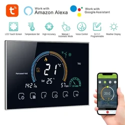Smart WiFi Thermostat Temperature Controller สำหรับหม้อต้มแก๊สเครื่องทำความร้อนใต้พื้นไฟฟ้าความชื้นทำงานร่วมกับ Google Home