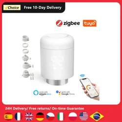 Tuya Zigbee Thermostatic Radiator Valves Cerdas Wireless Mobilephone App Control Home Pemanasan Termostat Suhu Contro