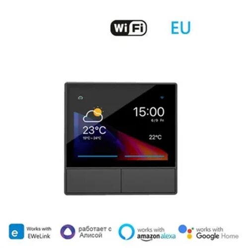 „NSPanel Smart Scene“ sieninis jungiklis „Wifi Smart Thermostat“ ekrano jungiklis „viskas viename“ valdiklis, skirtas „Alexa Google Home EWeLink“