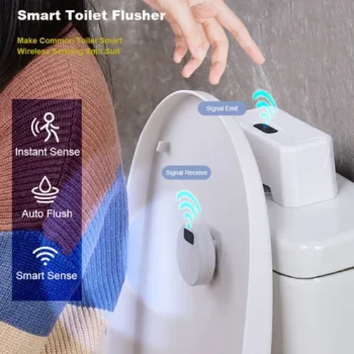 Awtomatikong Toilet Flush Button Induction Toilet Flusher Panlabas na Infrared Flush Smart Home Kit Smart Toilet Flushing Sensor