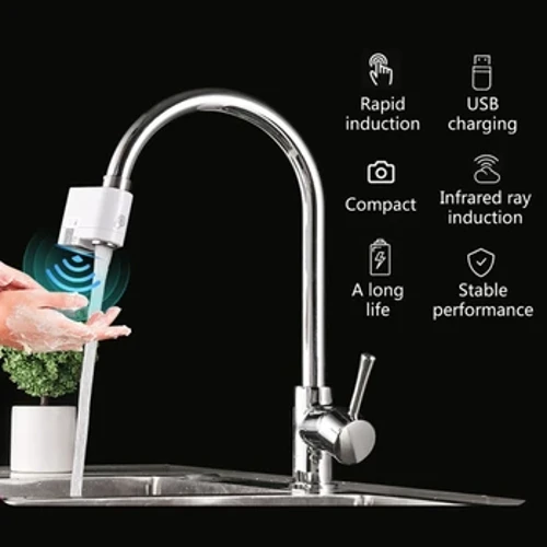Induksi Otomatis Water Saver Kanggo Kitchen Bathroom Nozzle Tap Faucet kanggo Piranti Sensor Smart Dropshipping sing bisa diatur