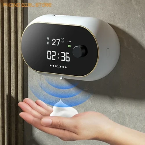 Toalett 450ML Automatisk Skumtvåldispenser Smart Sensor Väggmonterad Handtvätt Beröringsfri kökstillbehör för badrum