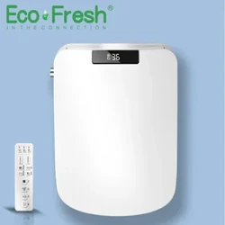 Ecofresh kothak pinter jamban kursi tutup mangkuk bidet elektronik dadi panas resik garing tutup cerdas kanggo jedhing