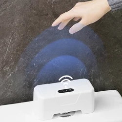 Inodoro inteligente sin contacto, botón de descarga automático, Sensor infrarrojo inteligente, interruptor de descarga táctil resistente al agua para el hogar