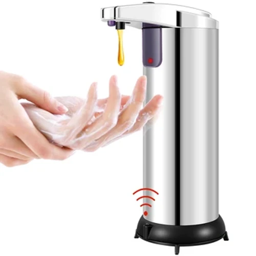 Dispenser automatico di sapone da 280 ml Dispenser di sapone per mani touchless a 3 livelli regolabili Sensore di movimento Disinfettante per le mani intelligente
