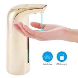 Dispenser automatico di sapone liquido Dispenser di sapone con sensore Dispenser di sapone Touchless ABS per cucina Bagno Fornitura di pulizia 400ML