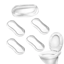 Pare-chocs de siège de toilette 5 pièces, coussin de siège de toilette de Bidet, pare-chocs universel silencieux, joint de siège de toilette, coussin intelligent anti-collision