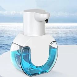 Dispenser di sapone liquido intelligente montabile a parete, lavamani a induzione, sensore a infrarossi touchless automatico, ricaricabile per cucina, bagno