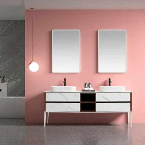 Mga kasangkapan sa banyo, rock board, kumbinasyon ng cabinet ng banyo, washbasin, wash basin, matalinong salamin, naka-customize