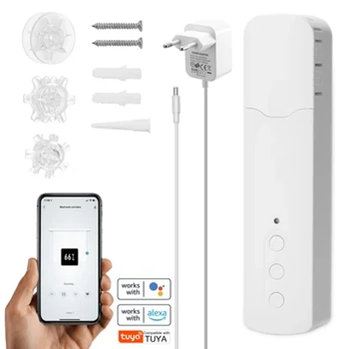Tuya WIFI Smart Elektrisk Gardin Motor Kedja Rullgardiner Pull Bead Curtain Switch System För Alexa Google Home Voice Control