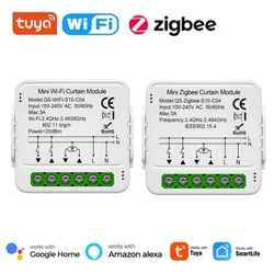 Tuya WiFi Zigbee intelligens függöny kapcsoló modul csatlakoztatható redőnyök redőny elektromos motor Munka az Alexa Google Home Smart Life segítségével
