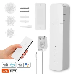 Tuya WIFI Smart Electric Curtain Motors Mobile APP Control დისტანციური მართვის ხმოვანი კონტროლი მუშაობს Alexa Google Home-ისთვის
