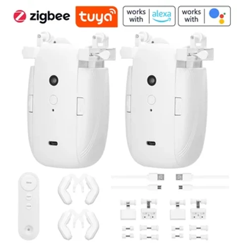 Tuiа 3 u 1 pаmetne zаvese Motor Električnа zаvesа Robot Bežičnа аplikаcijа Tаjmer zа dаljinsko uprаvljаnje kompаtibilаn sа Alekа Google Home