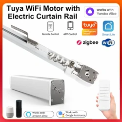 Tuya Wifi alexa Zigbee Alexa Google Smart Home Electric Curtain System Σετ τροχιάς κινητήρα