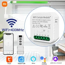 WiFi Smart Vorhangschalter-Controller Rollos Rollladenmotor Smart Life APP Fernbedienung Alexa Home Voice