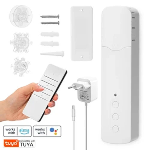 Tuya WiFi TM616EGWT Thông Minh Kéo Đính Hạt Rèm Điều Khiển Từ Xa Nhà Thông Minh Hộ Gia Đình Khách Sạn Điện Động Cơ Rèm