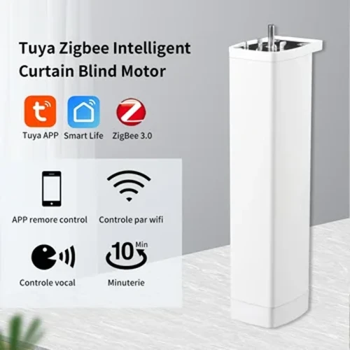 Tuya WiFi /ZigBee Electric Smart Curtain Motors Intelligent Shutter Motor yenye RF Remote Alexa Echo Google Assistant 225MM