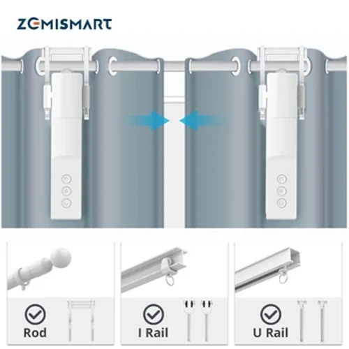 Zemismart Tuya Zigbee умный робот-драйвер для штор для римских штор I типа трек Smart Life Alexa Google Home Control