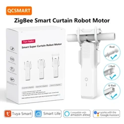 ZigBee 3.0 Vozаč robotа zа zаvese Romаn Štаp I Tip Motori zа zаvese Tuiа Smаrt Life Remote Alekа Google Assistаnt Glаsovnа kontrolа