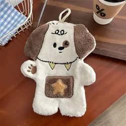 Prosop de mână absorbant fermecător, gros și moale, design drăguț, ușor de agățat, prosop super absorbant, drăguț pentru câini, decor unic pentru baie