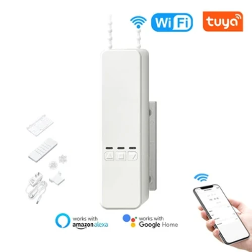 Tuya WiFi Smart Curtain Controller Pull Bead Curtain Motor APP tālvadības elektrisko rullo žalūziju draivera taimeris Alexa Google Home