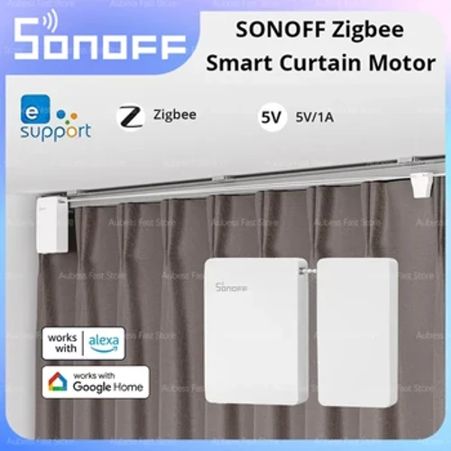 Newid Modur Llenni Clyfar SONOFF Zigbee Hawdd i Wneud Llen Gyffredin Clyfar Gartref Weithio Gyda Alexa Google Home Alice