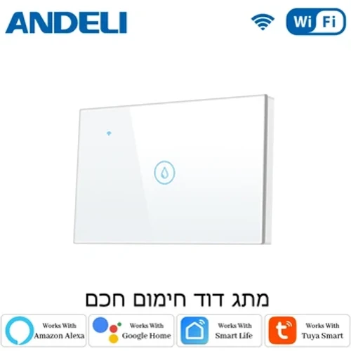 20a Tuya Smart Wifi Su Isıtıcı Kazan Touch Switch Alexa Google Home için ABD İsrail Duvar Uygulaması AB ABD İsrail Duvar Uygulaması