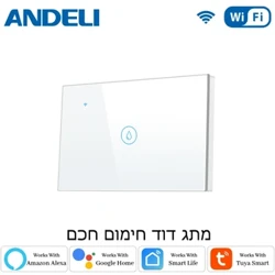 20A Tuya Smart Wifi vandens šildytuvas Boileris Touch Switch Oro kondicionierius Šviesos laikas EU US Israel Wall App for Alexa Google Home