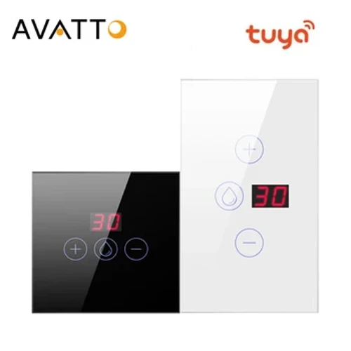AVATTO Tuya Isroil Yevropa Ittifoqi/AQSh Smart WiFi suv isitgichi sensorli kaliti 4400W 20A quvvat monitorli qozon Alexa Google Home uchun ishlaydi