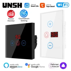 Tuya WiFi Interruttore Caldaia 4400W EU/US Riscaldatore di Acqua Intelligente Aria Condizionata Interruttore Controllo Vita Intelligente Supporto Alice Alexa Google Casa