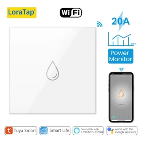 LoraTap EU WiFi Kessel Waasserheizungsschalter 4400W Tuya Smart Life App Fernsteierung Timer Stëmm Kontroll Google Home Alexa Echo