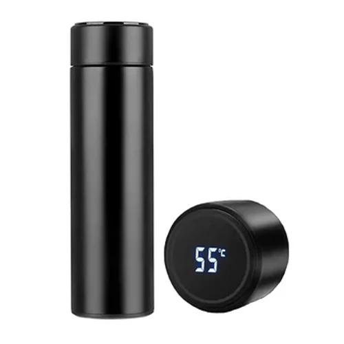 500Ml Botol Termos Digital Smart Cup dengan Tampilan Suhu 304 Stainless Steel Vakum Terisolasi Cerdas Cangkir Kopi