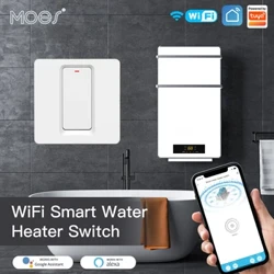 MOES Tuya inteligentne WiFi bojler przełącznik kotła inteligentna aplikacja Life sterowanie bezprzewodowe zegar do podgrzewania wody dla Alexa Google Home