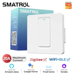 20A Tuya Smart Wifi Zigbee Θερμοσίφωνας Διακόπτης κλιματιστικού Light EU Wall Electrical App for Alexa Google Home