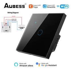 EU Stadanrd Tuya intelligens vízmelegítő kazán kapcsoló 40A 8000W WIFI+Bluetooth támogatás Alexa, Google Home Voice Control Smart Life