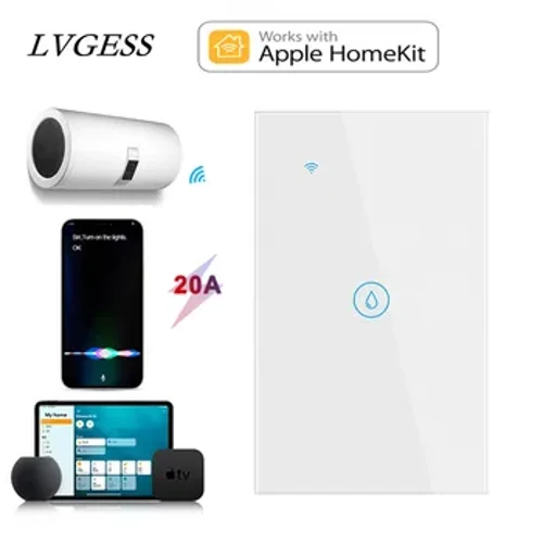 HomeKit 20A Kablosuz Dokunmatik Duvar Kazan Su Isıtıcı ABD Sürüm Anahtarı Elektrikli Işık Akıllı Yaşam Google Home Alexa