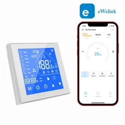 Termostato intelligente WiFi per il riscaldamento dello scaldabagno a gas, regolatore di temperatura del pavimento elettrico, funziona con l'app Ewelink Alexa Google Home