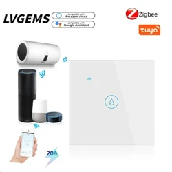 Tuya Zigbee 20A Boilerinis vandens šildytuvo jungiklis Belaidis jutiklinis siena 4000 W ĮJUNGTAS IŠJUNGTAS Elektrinė lemputė „Smart Life“, skirta „Google Home Alexa“