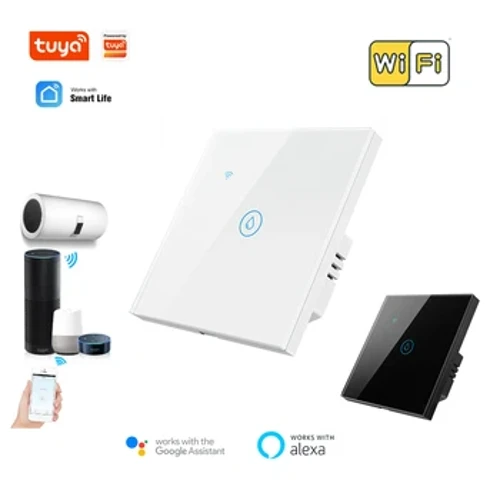 Wifi Smart Boiler Switch Водонагревател 20A Tuya EU Standard App Control Timer Voice Alexa Google Home Luxuray Glass