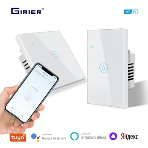 GIRIER Tuya Interruttore Riscaldatore Acqua Intelligente 40A Wifi Interruttore del Riscaldamento della Caldaia 8000W per Casa Intelligente Funziona con Alexa Google Home Assistant