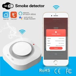 Tuya Cuộc Sống Thông Minh Chức Năng WiFi Họ Phòng Khách Phòng Trẻ Em Nhà Bếp Đầu Báo Khói Âm Thanh PIR Cảm Biến Báo Động Cửa Hàng Kiểm Tra Cháy