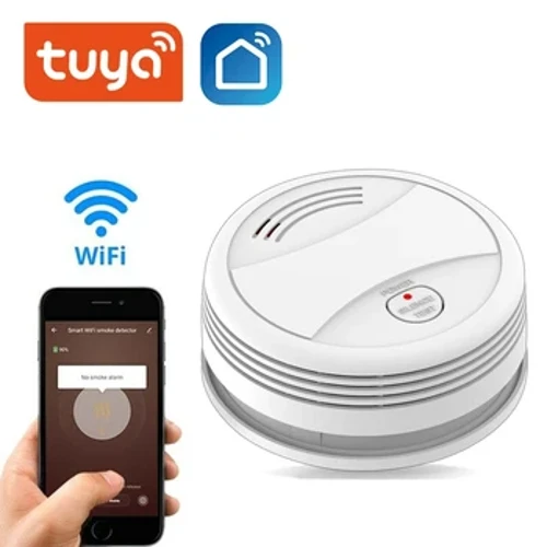Wifi Tuya Smart Rauchmeldersensor 80 dB Alarm Feuer Rauchmelder Wifi/433 Brandschutz Haussicherheitsalarm Smart Life APP