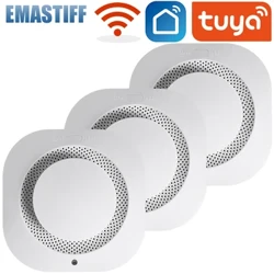 Tuya Wifi Smoke Detector Sensor 90DB Alarm Fire Smart Smoke Detector Wifi Fire Alarm Keamanan Rumah Smart Life App Notifikasi