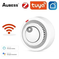 Tuya Zigbee WIFI Detektor dima Zaštita od požara Alarm Senzor Neovisna bežična baterija Smart Life Push Alert Home